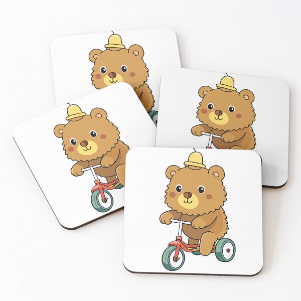 Item preview, Fluffy Teddy Bear Riding Down a Leafy Path designed and sold by omerfdln34.