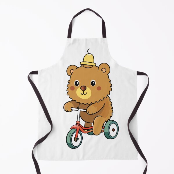 Item preview, Fluffy Teddy Bear Riding Down a Leafy Path designed and sold by omerfdln34.