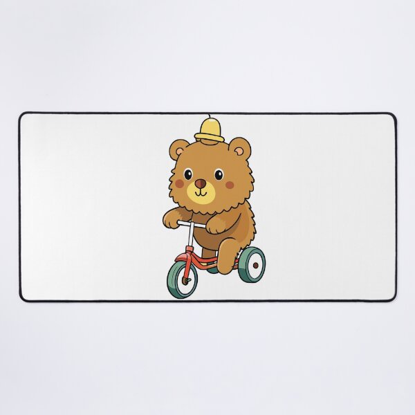 Item preview, Fluffy Teddy Bear Riding Down a Leafy Path designed and sold by omerfdln34.