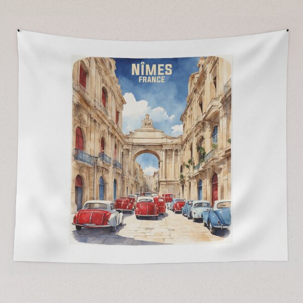 Item preview, Nimes France Vintage Travel Tourism  designed and sold by TravelersGems.