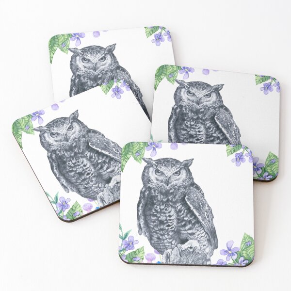 Item preview, Mistical Owl Perched: A Pencil Sketch by HV designed and sold by IDoMatterROSASS.