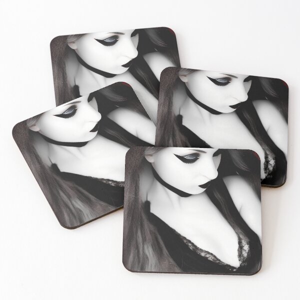 Item preview, Portrait of a Goth Girl - Ophelia designed and sold by Creep-Vault.