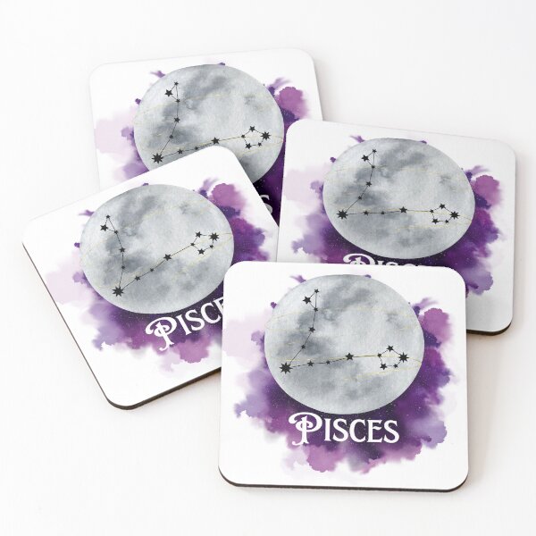 Item preview, Pisces Star Sign Astrology Full Moon designed and sold by WildWoodlandWitch.