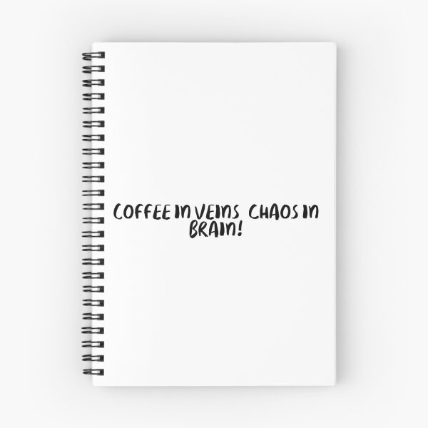 Item preview, Coffee in veins, chaos in brain! designed and sold by onicaras.