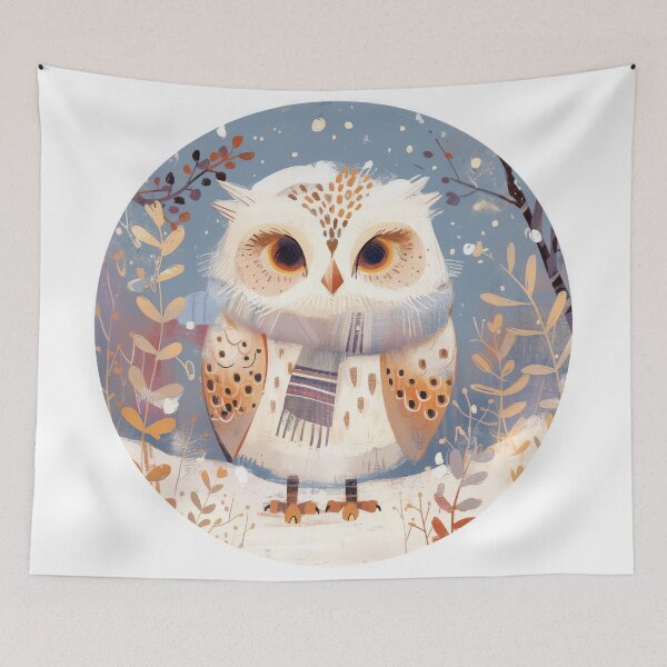 Item preview, Cute Winter Owl designed and sold by JoyfulNat.
