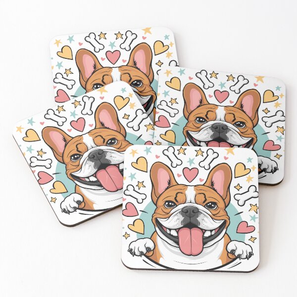 Item preview, Vibrant Cartoon-Style French Bulldog Portrait designed and sold by HahaHandlesHub.