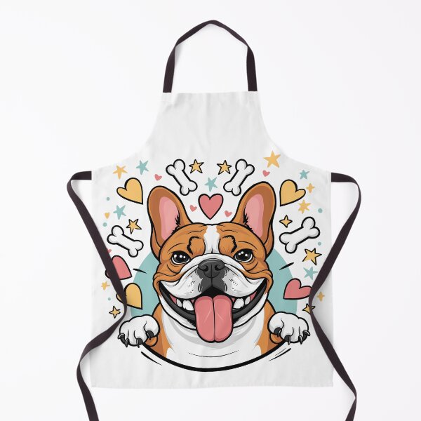 Item preview, Vibrant Cartoon-Style French Bulldog Portrait designed and sold by HahaHandlesHub.