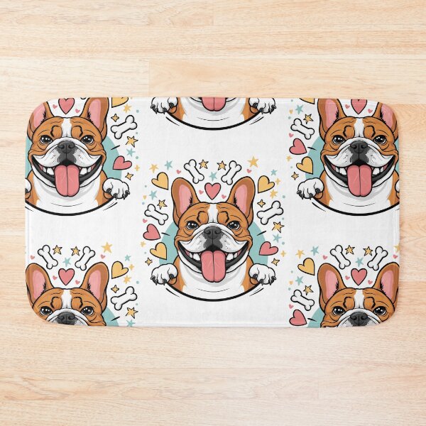 Item preview, Vibrant Cartoon-Style French Bulldog Portrait designed and sold by HahaHandlesHub.