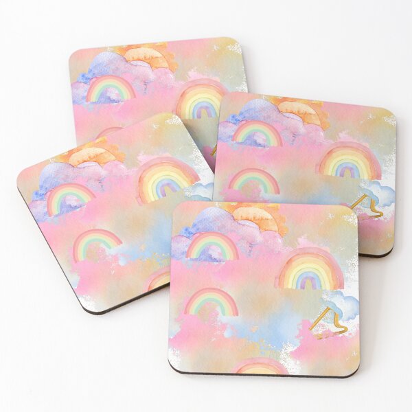 Item preview, Pastel watercolor rainbow girl designed and sold by zedvonzee.