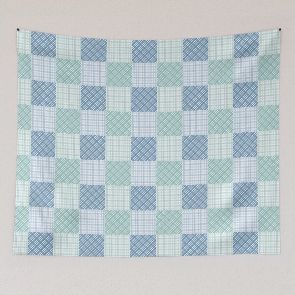 Item preview, Summer Pastel Plaid Patchwork Pattern designed and sold by MELOYADINA.