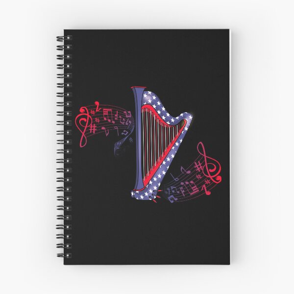 Item preview, Harpist 4th Of July Harp Player USA Flag Harp designed and sold by DSWShirts.