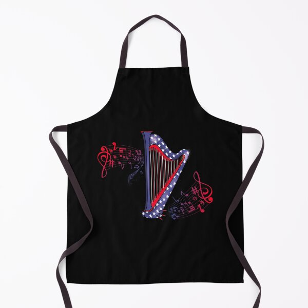 Item preview, Harpist 4th Of July Harp Player USA Flag Harp designed and sold by DSWShirts.