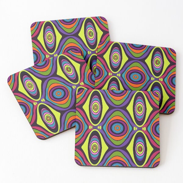 Item preview, Psychedelic Trippy Retro Seamless Pattern designed and sold by Snifferius.