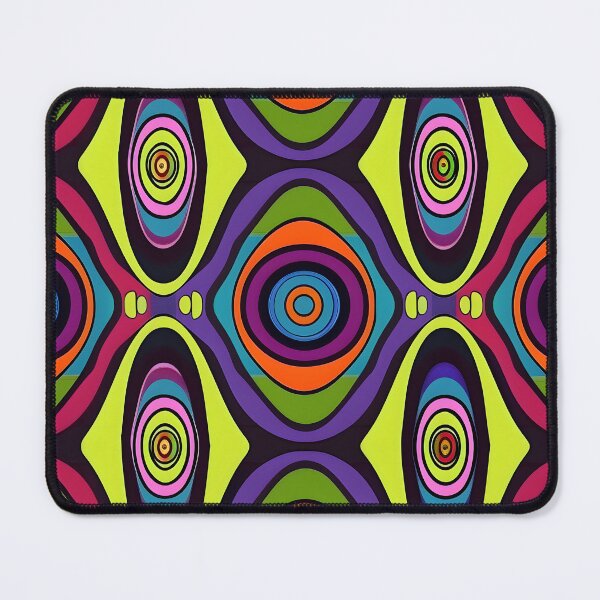 Item preview, Psychedelic Trippy Retro Seamless Pattern designed and sold by Snifferius.
