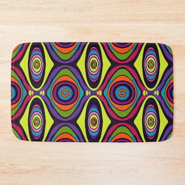 Item preview, Psychedelic Trippy Retro Seamless Pattern designed and sold by Snifferius.