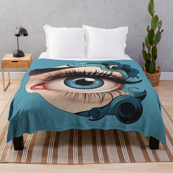 Item preview, Surreal Girl's Blue Eye designed and sold by MadnessEnvelope.