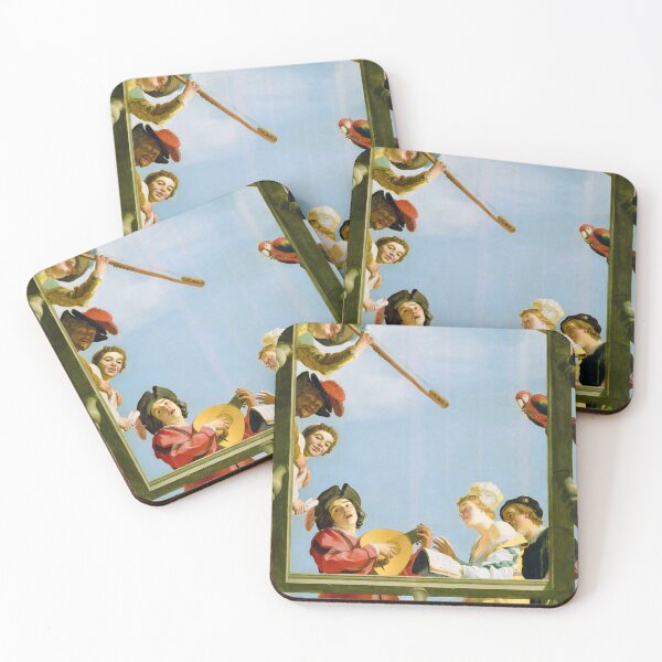 Item preview, Gerard van Honthorst Musical Group Balcony Art Print designed and sold by TheSoulOfArt.