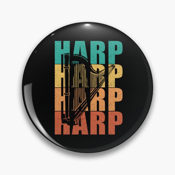 Item preview, Retro Harpist Musician Women Vintage Harp designed and sold by DSWShirts.