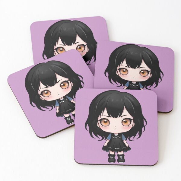 Item preview, Cute Chibi Black Hair Emo Girl designed and sold by MadnessEnvelope.