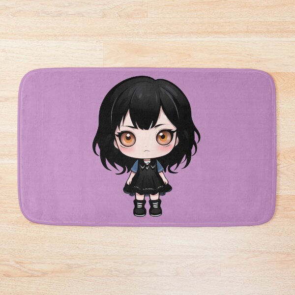 Item preview, Cute Chibi Black Hair Emo Girl designed and sold by MadnessEnvelope.