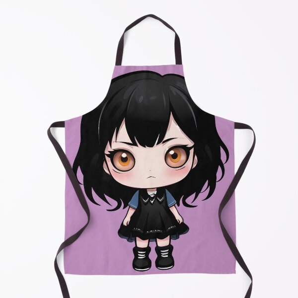 Item preview, Cute Chibi Black Hair Emo Girl designed and sold by MadnessEnvelope.