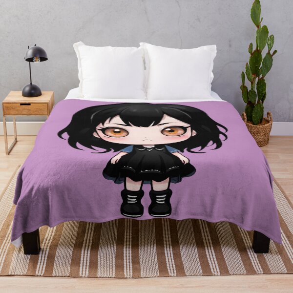 Item preview, Cute Chibi Black Hair Emo Girl designed and sold by MadnessEnvelope.