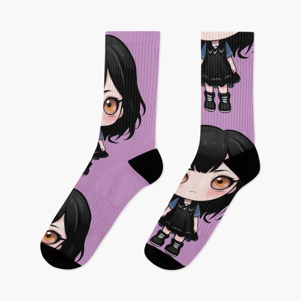 Item preview, Cute Chibi Black Hair Emo Girl designed and sold by MadnessEnvelope.