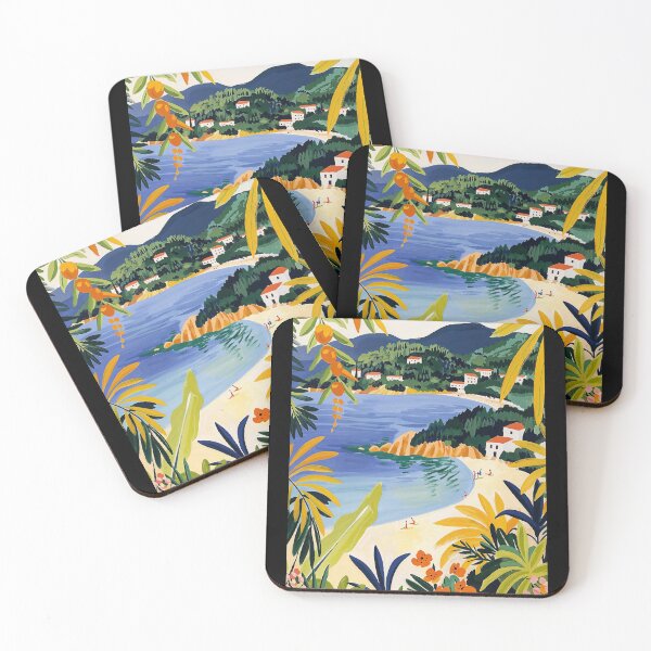 Item preview, Mediterranean Coast Painting in Matisse Style designed and sold by regnumsaturni.