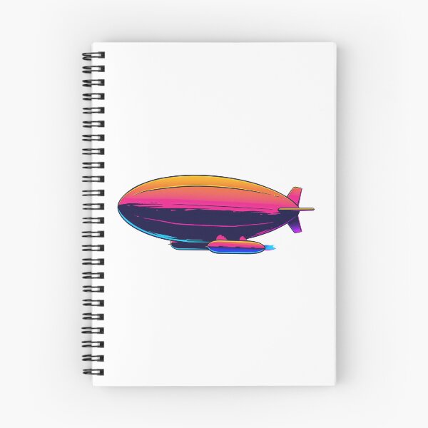 Item preview, Historical Zeppelin airship blimp colorful vibrant design designed and sold by Szkicerka.