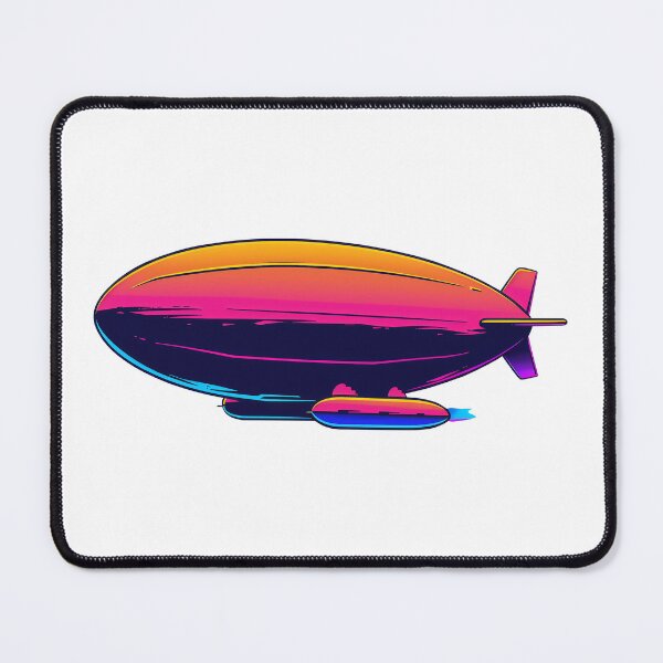 Artikelvorschau, Historisches Zeppelin-Luftschiff, farbenfrohes, lebendiges Design entworfen und verkauft von Szkicerka.