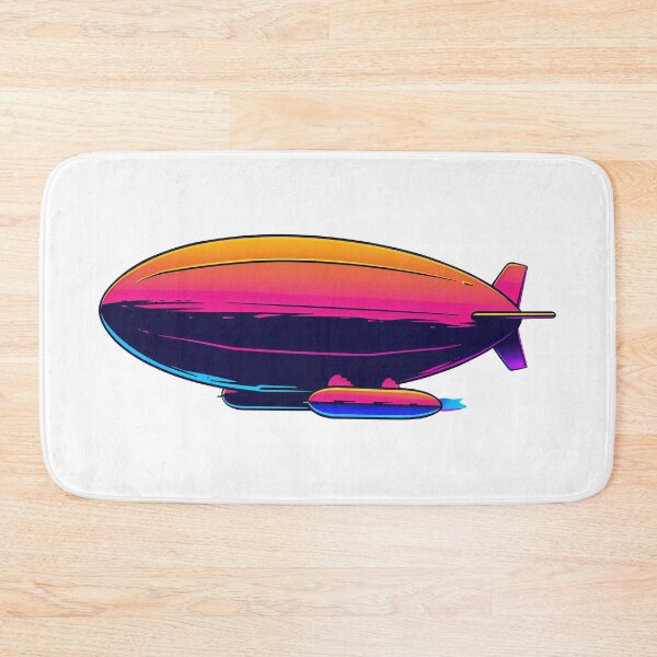Item preview, Historical Zeppelin airship blimp colorful vibrant design designed and sold by Szkicerka.