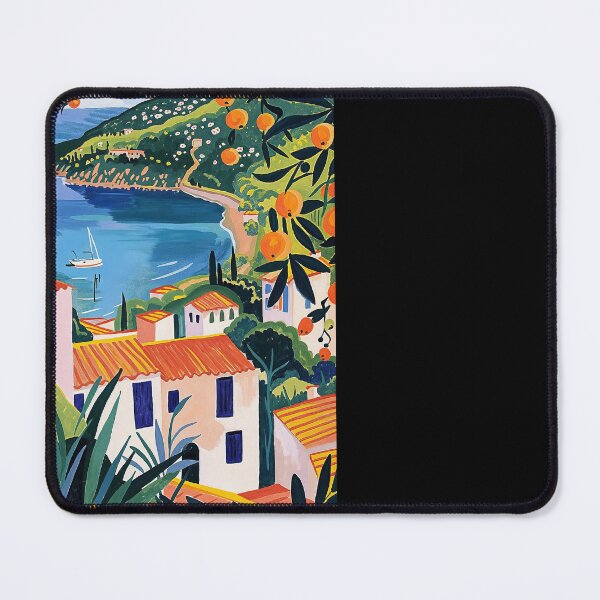 Item preview, Mediterranean Coast Painting Inspired by Matisse designed and sold by regnumsaturni.