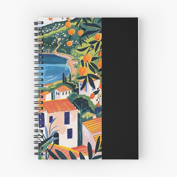 Item preview, Mediterranean Coast Painting Inspired by Matisse designed and sold by regnumsaturni.