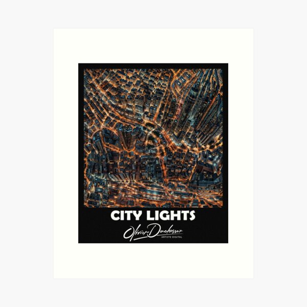 Aperçu de l'œuvre City lights 16 créée et vendue par olivier duchossoir.