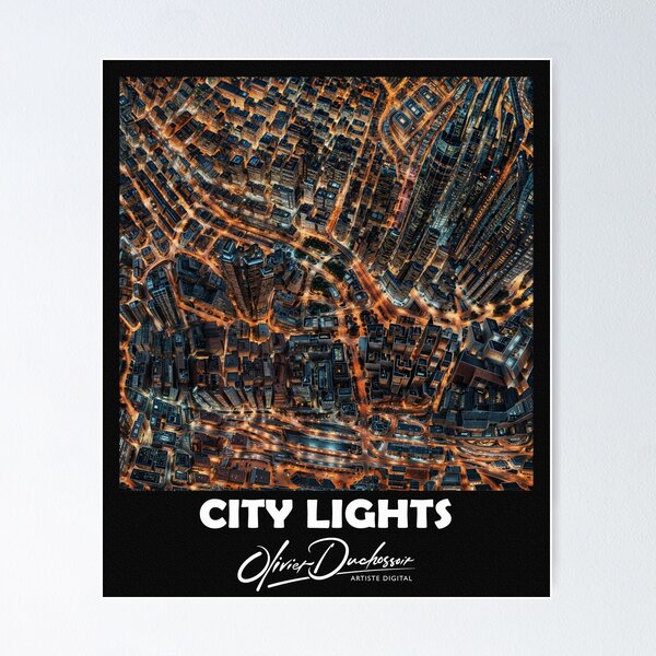 Aperçu de l'œuvre City lights 16 créée et vendue par olivier duchossoir.