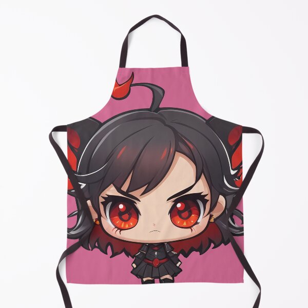 Item preview, Big Head Chibi Girl Aesthetic - Cute Demon Girl designed and sold by MadnessEnvelope.