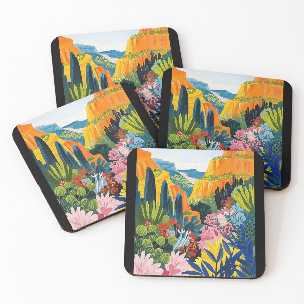 Item preview, Vibrant Grand Canyon Landscape Matisse-Style Painting designed and sold by regnumsaturni.