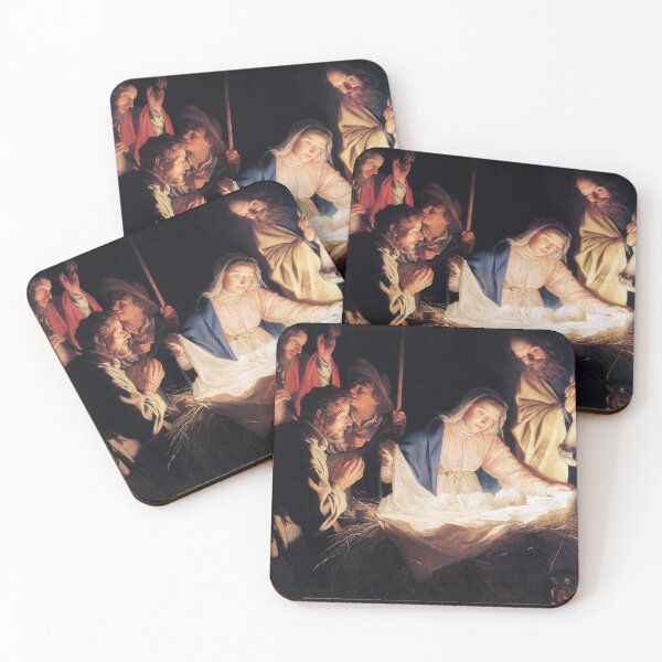 Artikelvorschau, Gerard van Honthorst, Die anbetenden Hirten, Kunstdruck entworfen und verkauft von TheSoulOfArt.