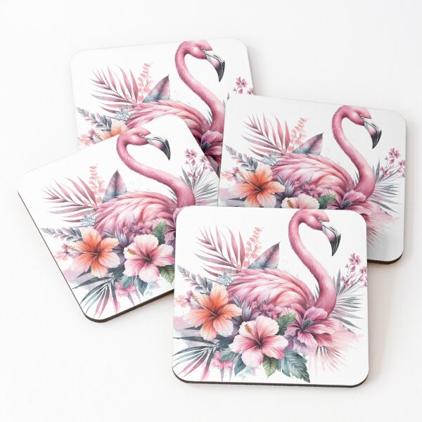 Item preview, Tropical Flowers Flamingo designed and sold by clintang.