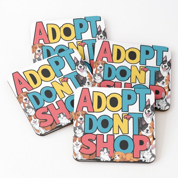 Item preview, Adopt, Don't Shop Art : Pet Adoption Graphic Design  designed and sold by HahaHandlesHub.
