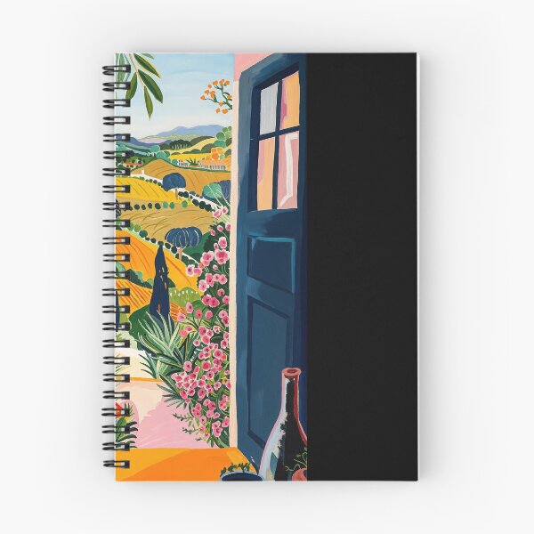 Item preview, Mediterranean House View Through Open Door – Matisse Inspired Painting designed and sold by regnumsaturni.