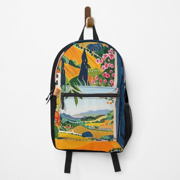 Item preview, Mediterranean House View Through Open Door – Matisse Inspired Painting designed and sold by regnumsaturni.