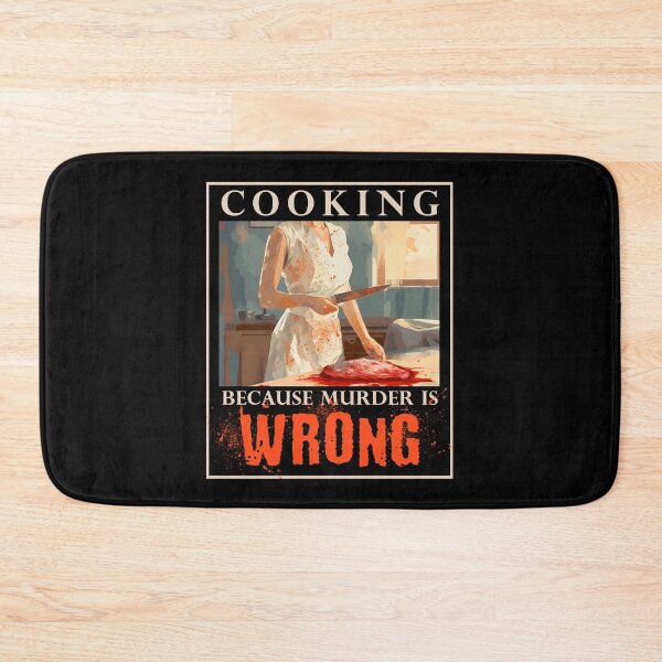 Item preview, Cooking Because Murder is Wrong Funny Culinary Great for Mom, Grandma, Cook or Chef designed and sold by trendyzcom.