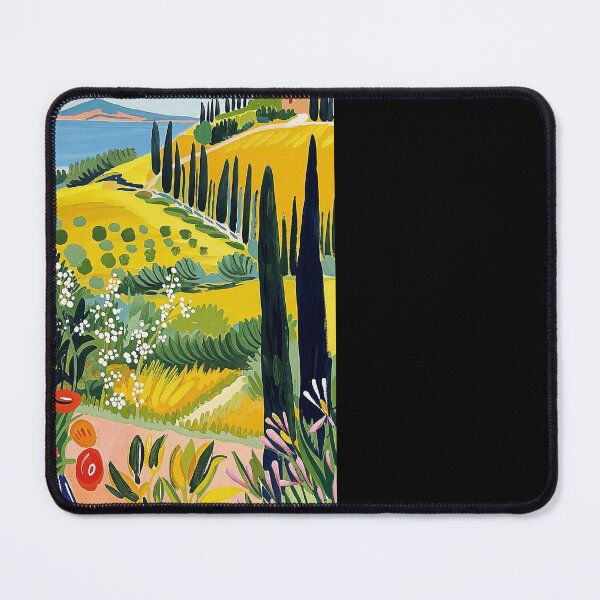 Item preview, Matisse Style Mediterranean Table Painting with Vibrant Landscape designed and sold by regnumsaturni.