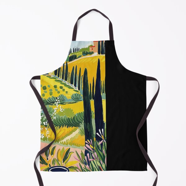 Item preview, Matisse Style Mediterranean Table Painting with Vibrant Landscape designed and sold by regnumsaturni.