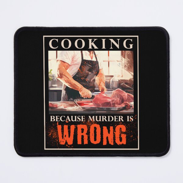 Item preview, Cooking Because Murder is Wrong Funny Culinary Great for Dad, Grandpa, Cook or Chef designed and sold by trendyzcom.