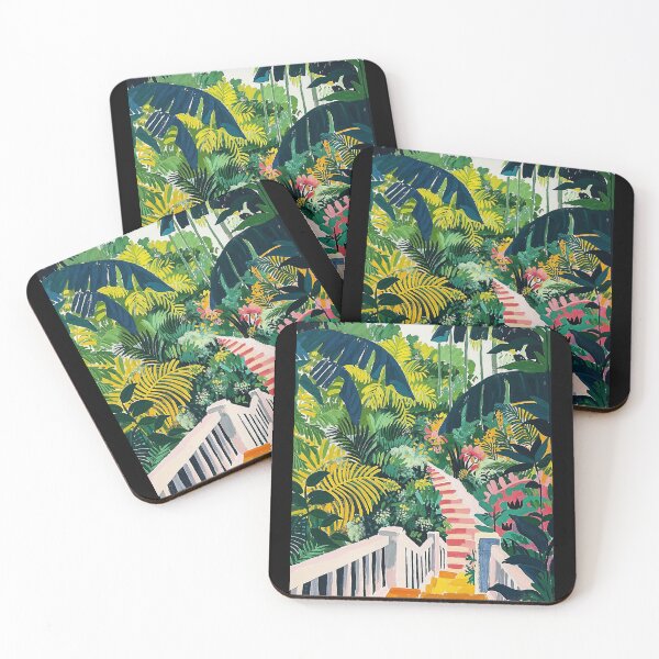 Item preview, Matisse Painting Mediterranean House with Lush Greenery and Bright Pathway designed and sold by regnumsaturni.