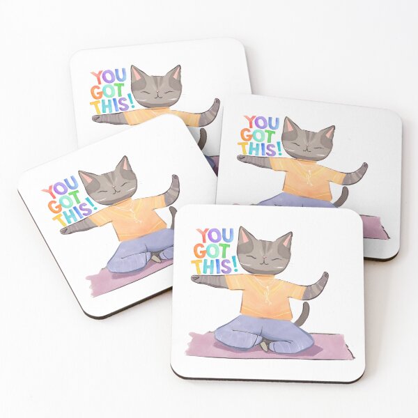 Item preview, YOU GOT THIS | YOGA CAT designed and sold by MUDUGAMU.