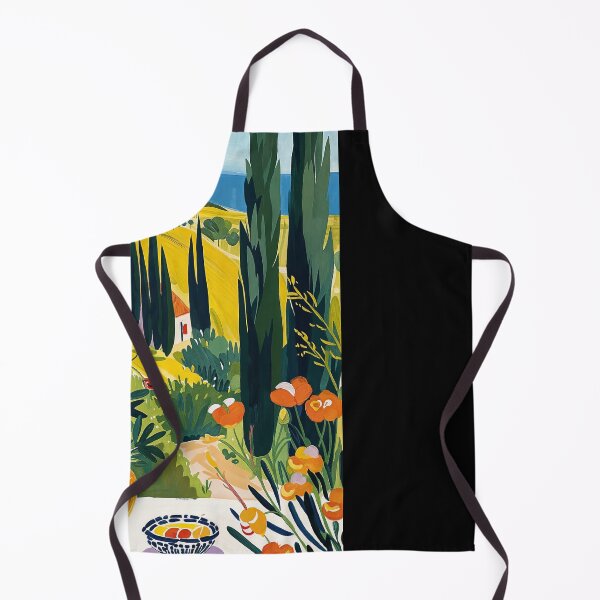 Item preview, Matisse Painting Mediterranean House with Vibrant Colors and Serene Landscape designed and sold by regnumsaturni.