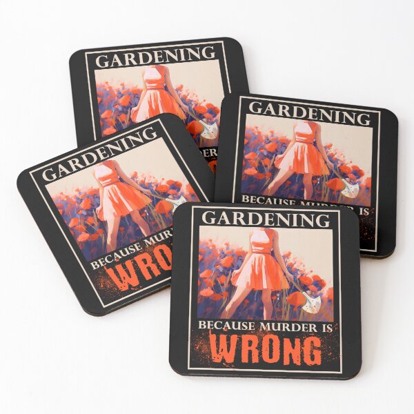Item preview, Gardening Because Murder Is Wrong Funny Gardening for any Gardener, Florist or Plant lover designed and sold by trendyzcom.